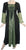 Net Medieval Vampire Gothic Renaissance Dress Gown - Agan Traders, Green Black
