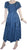 Rayon Embroidered Flare Gothic Corset Dazzling Dress Gown - Agan Traders, Blue