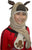 Animal Hat Combo Winter Fleece Headwear with Long Scarf and Mitten - Agan Traders
