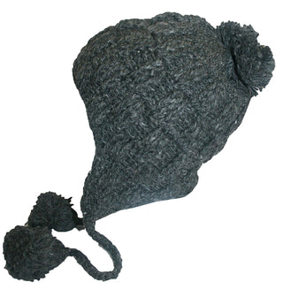 Highland Wool Knit Beanie Fleece Earflap Beanies - Agan Traders, 1411 CH
