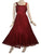 Lace Wedding Evening Vintage Sleeveless Strap Dress - Agan Traders, Red Burgundy