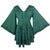 Medieval Butterfly Bell Sleeve Flare Blouse - Agan Traders, E Green