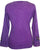 Knit Cotton Hand Brush Painted Bhoto Style Top Blouse - Agan Traders, Purple