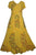 DR 592 Agan Traders Renaissance Vintage Mega Sleeve Long Dress - Agan Traders, Yellow