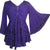 Medieval Butterfly Bell Sleeve Flare Blouse - Agan Traders, Purple