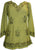 Embroidered Rayon Renaissance Blouse - Agan Traders, Lime Green C