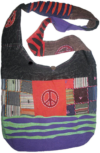 Patch Multi-colored Cotton Bohemian Gypsy Bag Purse - Agan Traders, Multi 6