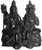 Resin Hand Crafted White Shiva Family Statue - Agan Traders
