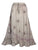Gypsy Medieval Embroidered Asymmetrical Cross Ruffle Hem Skirt - Agan Traders, Beige C