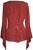 Renaissance Gypsy Bell Sleeve Blouse Top - Agan Traders, B Red