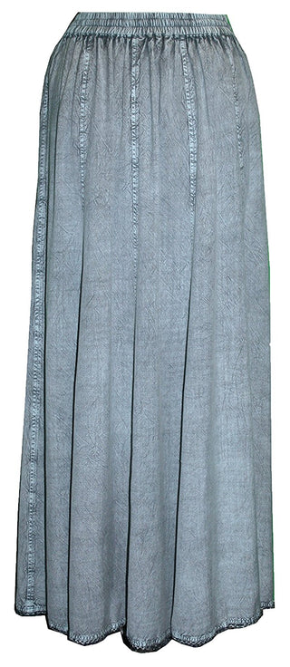 712 SK Agan Traders Medieval Embroidered Long Skirt - Agan Traders, Turquoise