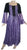 Medieval Vintage Corset Lace Two Tone Renaissance Dress Gown - Agan Traders, Purple Black