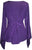 Renaissance Gypsy Bell Sleeve Blouse Top - Agan Traders, Purple