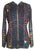 RJ 51 Agan Traders Bohemian Nepal Hoodie Gypsy Knit Cotton Patch Rib Jacket - Agan Traders, Black Navy