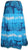 Soft Crinkle Tie Dye Lace Skirt - Agan Traders, Turquoise