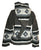 WJ 14 Agan Traders Wool Fleece Lined Cardigan Sweater With Elf Hood - Agan Traders, Gray White