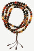 Original 8 mm Dendritic Agate Semi-precious Stone Prayer Bead Mala Necklace