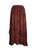Gypsy Medieval Embroidered Asymmetrical Cross Ruffle Hem Skirt - Agan Traders, W Burgundy