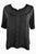 Gypsy Medieval Scoop Neck Embroidered Top Blouse - Agan Traders, Black