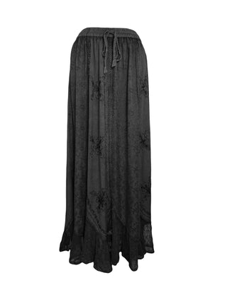 711 SK Agan Traders Gypsy Medieval Renaissance Skirt - Agan Traders, Black