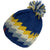 Two Tone Knit Crochet Chaal Hat Small & Medium - Agan Traders, Blue Multi
