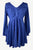 186026 B Medieval Butterfly Embroidered Beaded Bell Sleeve Top Blouse Tunic - Agan Traders, Blue