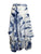 Convertible Ripple Tie Dye Unique Long Knit Cotton Skirt - Agan Traders, Blue white