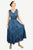 Romantic Evening Empire Victorian Sleeveless Dress - Agan Traders, Blue