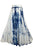 61 SKT Soft Cotton Convertible Lined Tie Dye Gypsy Skirt Dress - Agan Traders, Blue White