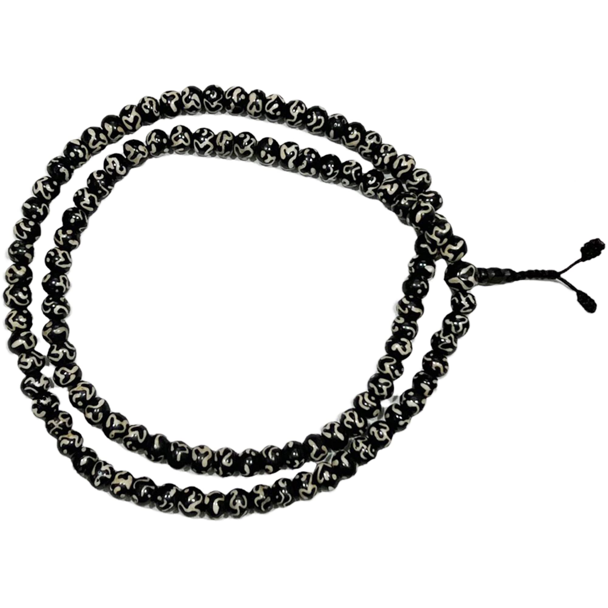  PNEIME 108 Mala Beads Necklace - 8mm Tibetan Prayer