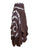 Convertible Ripple Tie Dye Unique Long Knit Cotton Skirt - Agan Traders, Choco Circular