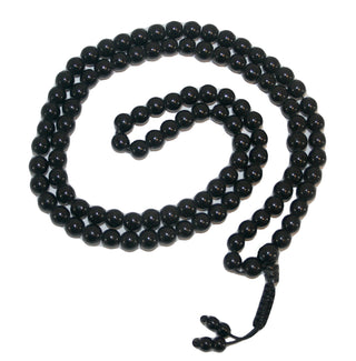 Agan Traders Original Tibetan Buddhist 108 Beads Prayer Meditation Mala - Agan Traders, Black Onyx