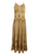 600 DR Rayon Womens Embroidered Long Spaghetti Strap Sexy Summer Sun dress - Agan Traders, Camel