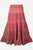 1701 SKT Boho Gothic Tiered Lace Net Waistband Long Flared Cotton Skirt Maxi - Agan Traders, Dusty Pink