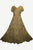 DR 592 Agan Traders Renaissance Vintage Mega Sleeve Long Dress - Agan Traders, Olive