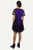 Peasant Bohemian Boho Net Corset Short Dress - Agan Traders, Purple Black
