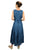Romantic Evening Empire Victorian Sleeveless Dress - Agan Traders, Blue