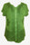 Medieval Bohemian Embroidered Top Shirt Blouse - Agan Traders, Green