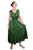 Romantic Evening Empire Victorian Sleeveless Dress - Agan Traders, E Green