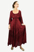 106 DR Royal Victorian Embroidered Flare Hem Corset Dress Gown