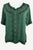 Gypsy Medieval Scoop Neck Embroidered Top Blouse - Agan Traders, E Green