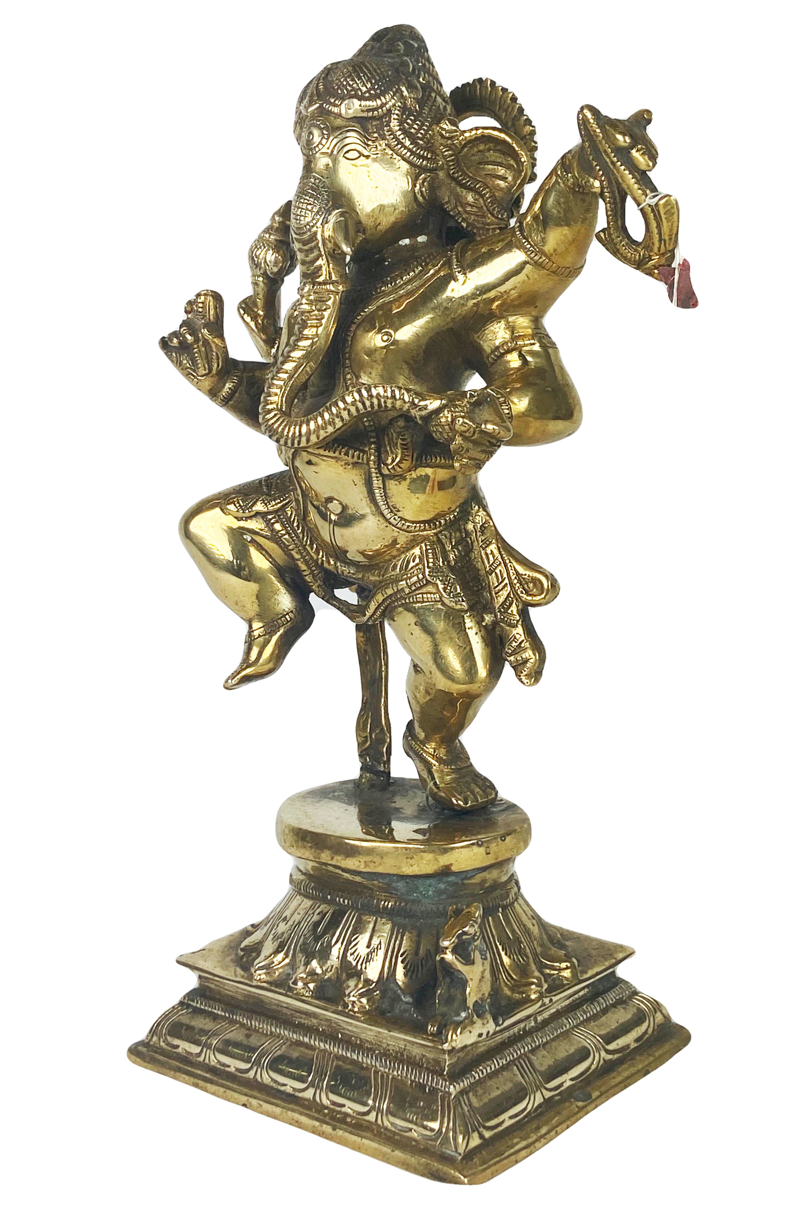 Agan Traders Bronze Dancing Ganesha Statue Fair Trade Nepal (Height =