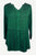 Women's Vintage Long Sleeve Rounded Sweet Heart Button Down Tunic Blouse - Agan Traders, Green
