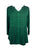 Women's Vintage Long Sleeve Rounded Sweet Heart Button Down Tunic Blouse - Agan Traders, Green