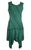 Gypsy Peasant Funky Asymmetrical Hem Short Dress - Agan Traders, Hunter Green