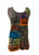   124 RB Knit Stonewashed Sleeveless Embroidered Printed Blouse - Agan Traders, Multi