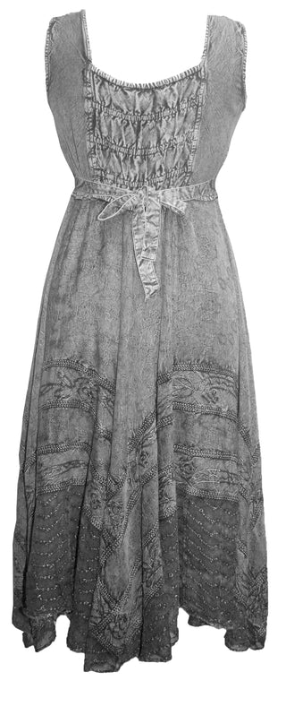 Empire Wedding Party Summer Mid Length Calf Dress - Agan Traders, Silver