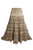 21494 SKT Cotton Full Heavy Lace Tiered Lined Long Broom Skirt - Agan Traders, Beige