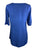 27710 B Medieval Embroidered Round Neck Short Sleeve Tunic Blouse - Agan Traders, Blue