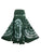 61 SKT Circular Printed Soft Cotton Convertible Lined Tie Dye Gypsy Skirt Dress - Agan Traders, Green
